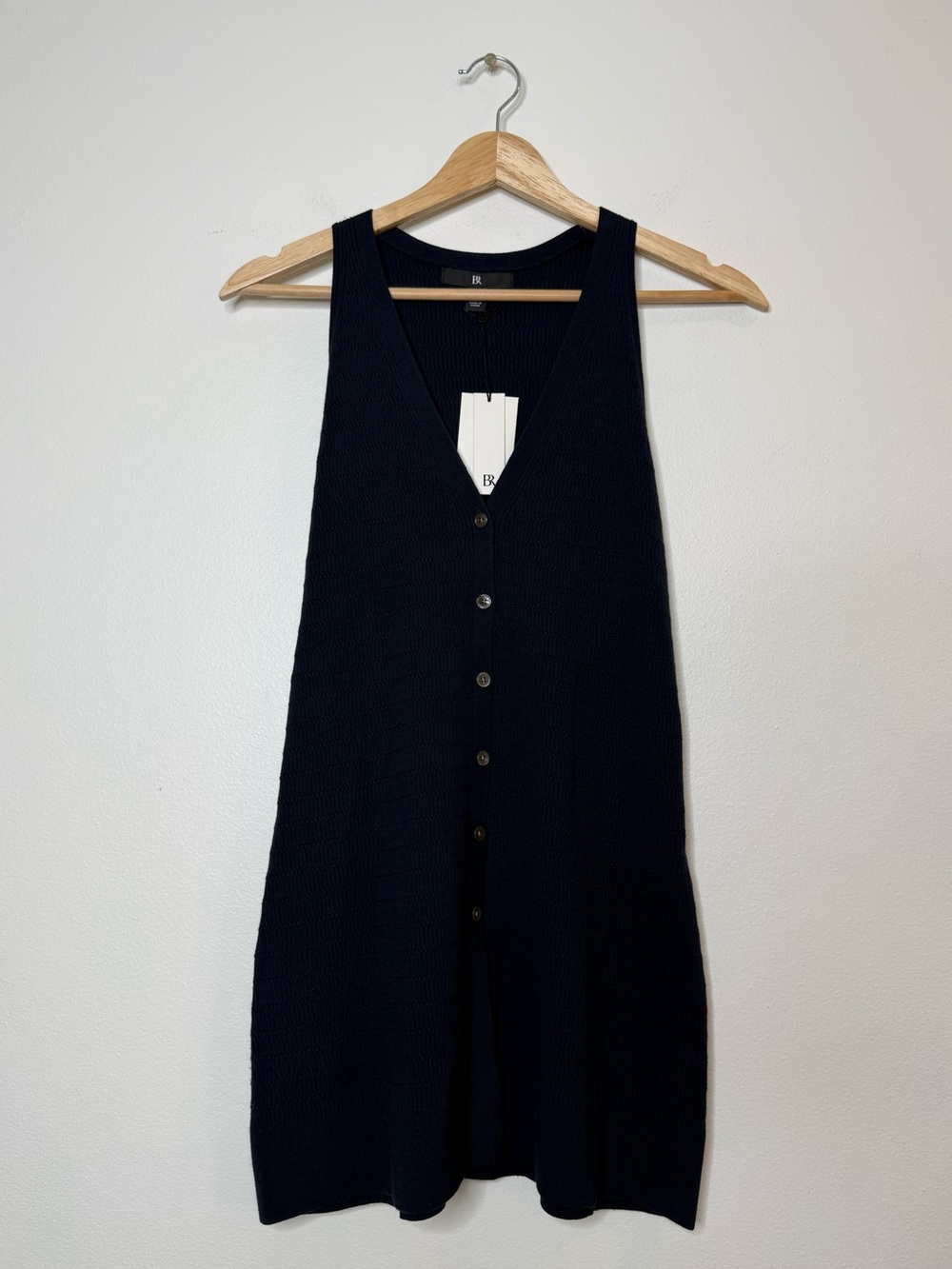 New Banana Republic Longline Sweater Vest Layering for fall sleeveless top xs